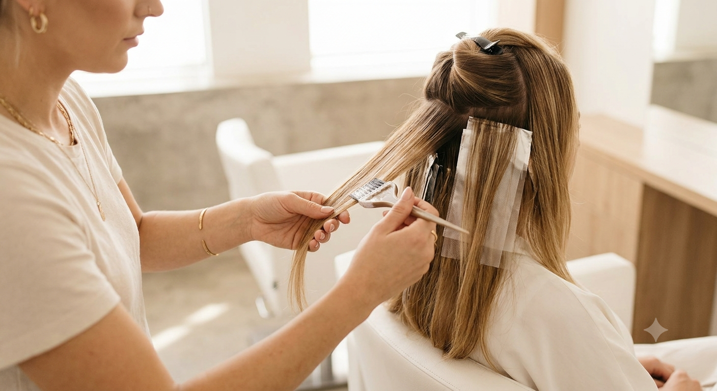 Hajfestés, Melír, Balayage, Szőkítés